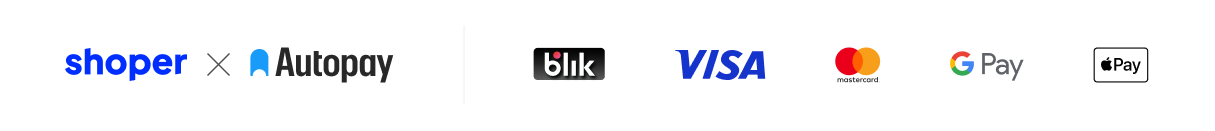 Baner autopay, możliwość płatności blik, visa, mastercard, google pay, Apple Pay